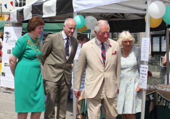 The Royal Couple, the Town Mayor and the Town Clerk